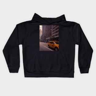 Midtown Street City Yellow Cab Manhattan NYC Kids Hoodie